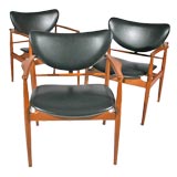 Set of 8 NV-48 Dining chairs by Finn Juhl for Niels Vodder