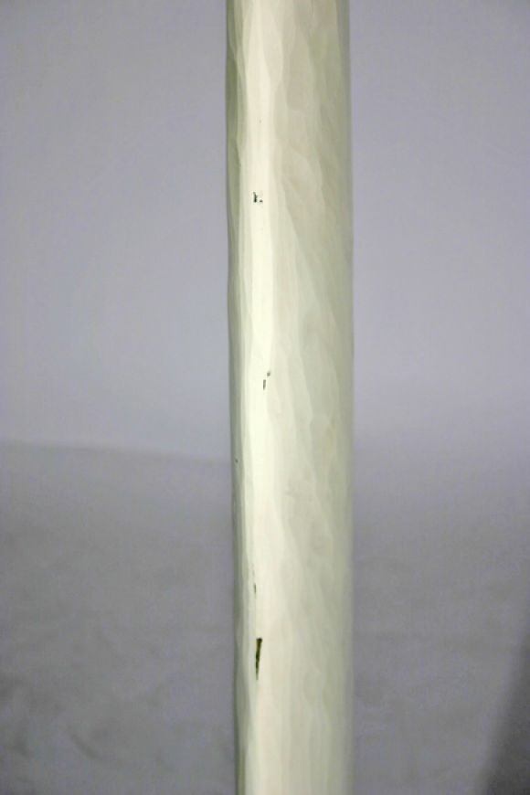 20th Century Tall Painted Carved Wood Sculpture