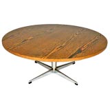 Round wenge coffee coffee table by Friso Kramer