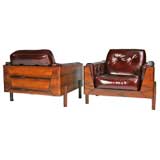 Rosewood Case Chairs in oxblood leather By L
Atelier