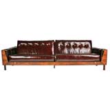 Rosewood Case Sofa  in oxblood leather by L'Atelier