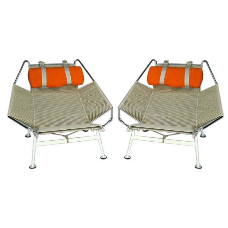 Pair of Hans Wegner Halyard Lounge Chairs