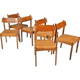 Set of 12 "Manchete" dining chairs, Sergio Rodrigues