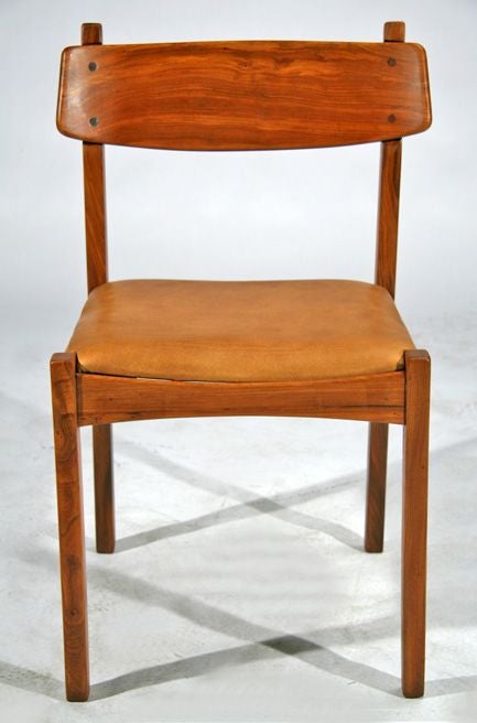 Set of 12 "Manchete" dining chairs, Sergio Rodrigues