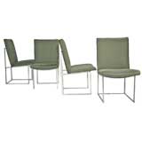 Set of ten dining chairs by Milo Baughman
