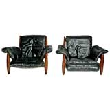 Pair of Sergio Rodrigues lounge chairs