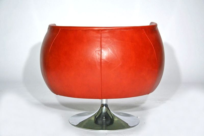 American Pair of Tulip Base Lounge Chairs by Craft Associates