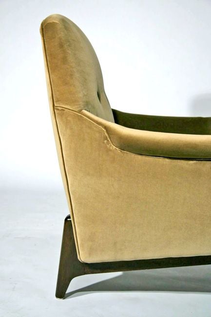 Mahogany Dunbar Lounge Chair and Ottoman