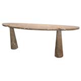 Angelo Mangiarotti 
Eros
 console table in solid grey marble