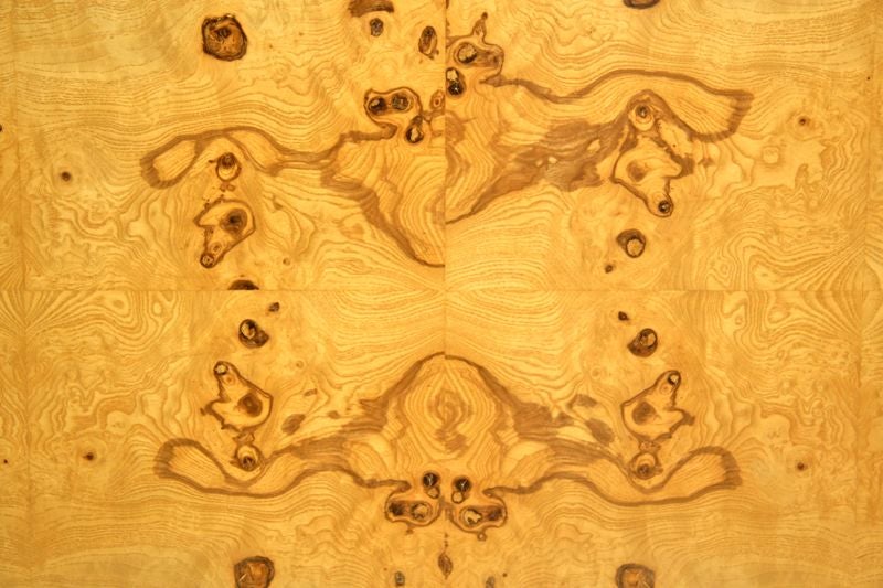 Burl Canopy Bed by Milo Baughman 1