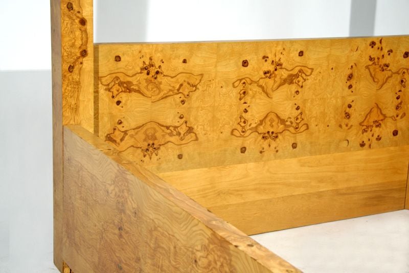 Burl Canopy Bed by Milo Baughman 2
