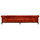 Tufted sofa in mohair by Monteverdi-Young