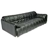 Convertible leather sofa by De Sede