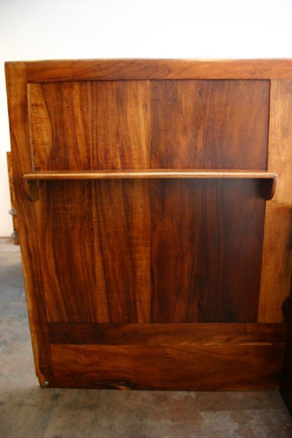 Late 20th Century Large Koa wood California craftsman room divider