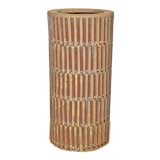 Cylindrical stoneware ceramic vessel by Brent Bennett