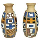 Vintage Pair of oversized vases by Brent Bennett