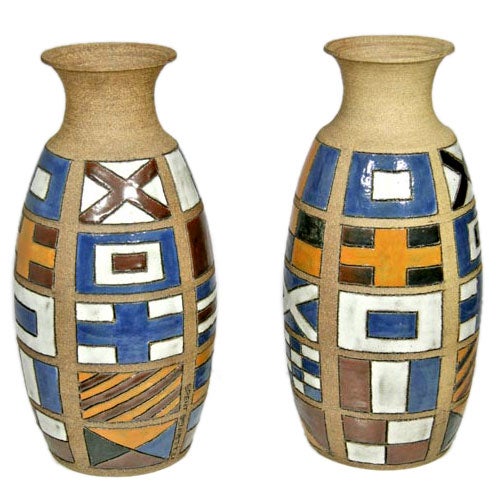 Pair of oversized vases by Brent Bennett