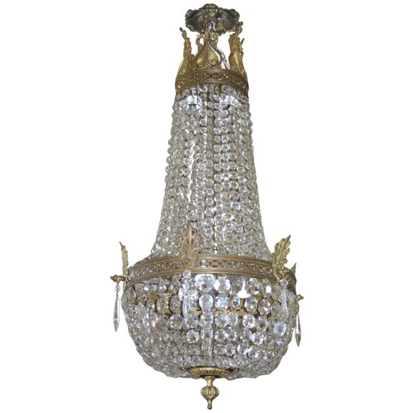 EMPIRE  STYLE CHANDELIER For Sale