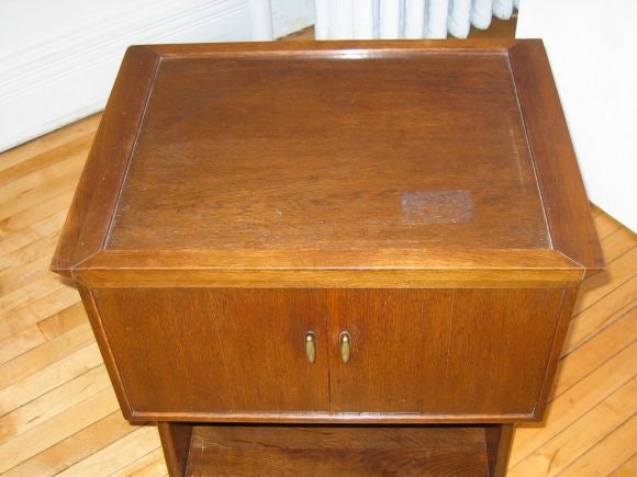 "Amsterdam School" bar/cabinet with ebonized serving tray