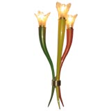 Pair of Italian Glass Sconces