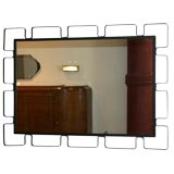 Wrought Iron mirror by Frederic Weinberg