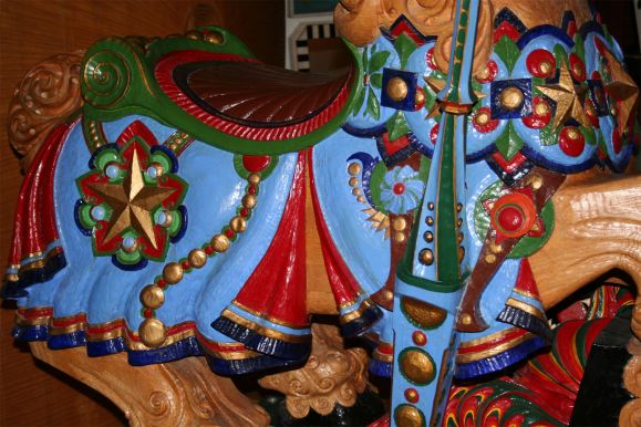1984 wood carved carousel horse