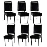 Set of Six Chairs / Jacques Adnet.