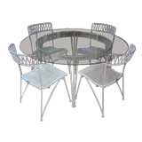 Dining Table and Four Chairs by Salterini, Made in USA, circa 1950