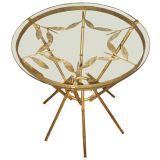 Faux Bamboo Gilded Table
