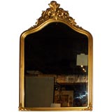 Antique Monumental Gilded Mirror