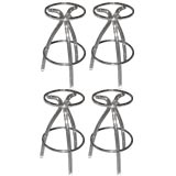 Set of Four Lucite Barstools