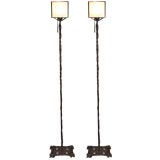 Pair of Art Deco Torchieres