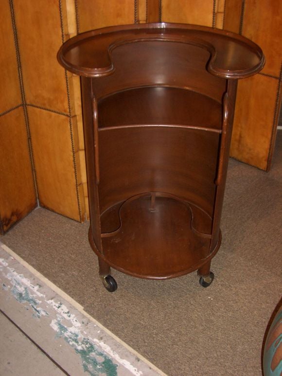 Faux Bois Airliner or Train Rolling Bar