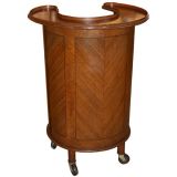 Faux Bois Airliner or Train Rolling Bar