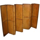 8 Panel Leather Screen