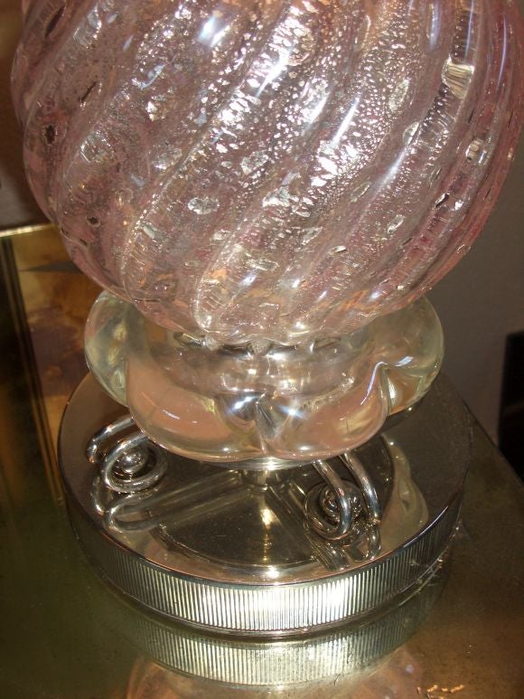 Pair of Murano Table Lamps