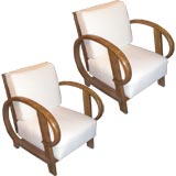 Pair of Reclining Art Deco Chairs