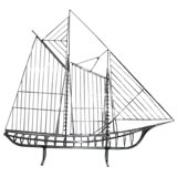 Curtis Jere Momumental Ship Sculpture