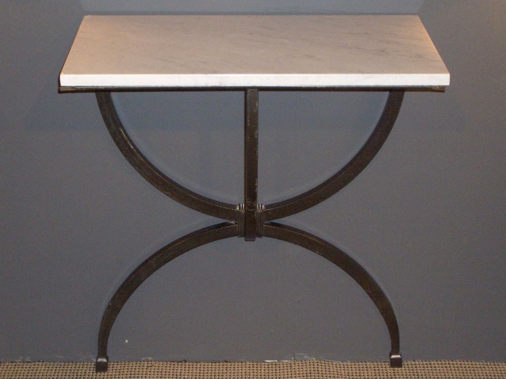 Pair of Marble Top Wall Consoles