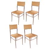Set of Four Gio Ponti Style Chairs