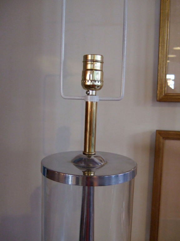 Mid-20th Century Glass Sputnik Table Lamp