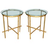 Pair of Faux Bamboo Tables