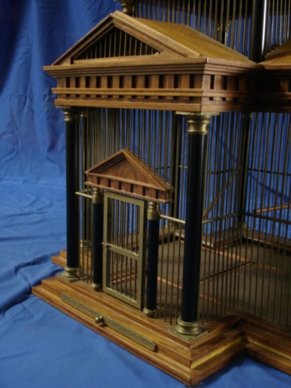 American A Large Regency Style Birdcage /Architectural Model.