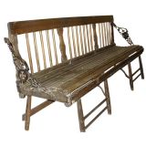 A Turn of the Century Railroad Station Bench
