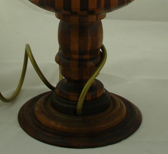 A Tramp Art Table Lamp 1