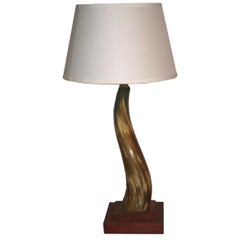 Vintage Texas Longhorn Table Lamp