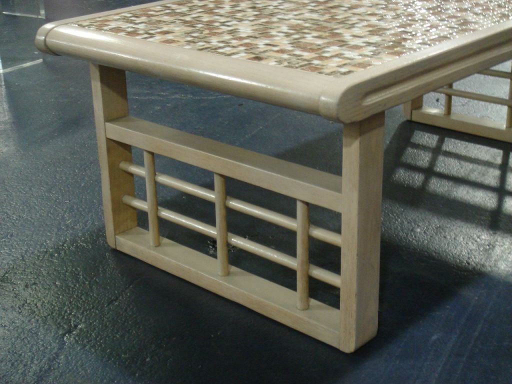 white tile coffee table