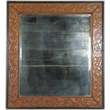 Antique A Finely Carved Aesthetic Frame Mirror