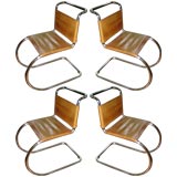 Set of four vintage Mies van der Rohe MR 10 Chairs