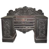 Fine Victorian Cast Iron Fireplace Insert